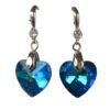 aretes gran corazón azul zafiro dasmalerish sw