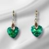 aretes gran corazón azul zafiro dasmalerish sw