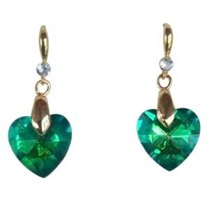 aretes gran corazón azul zafiro dasmalerish sw