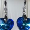 aretes gran corazón azul zafiro dasmalerish sw