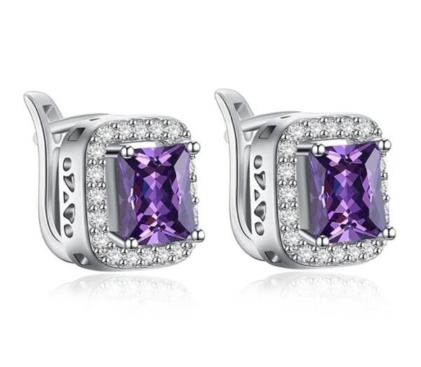 aretes crytal zirconia purple.