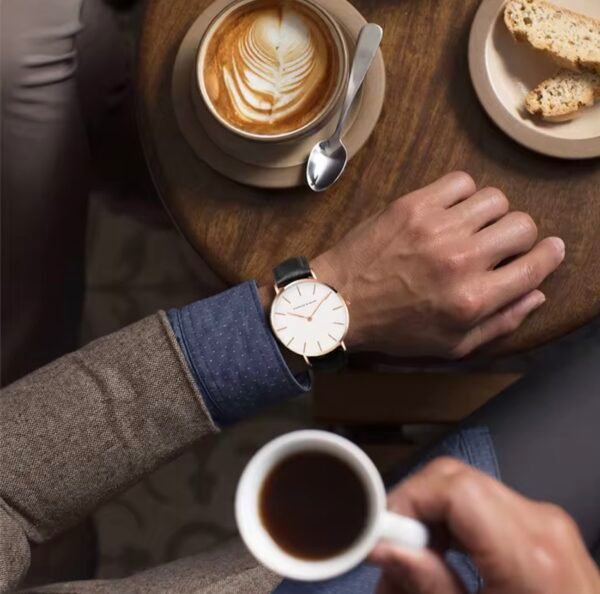 reloj hannah martin lujo correa cuero.